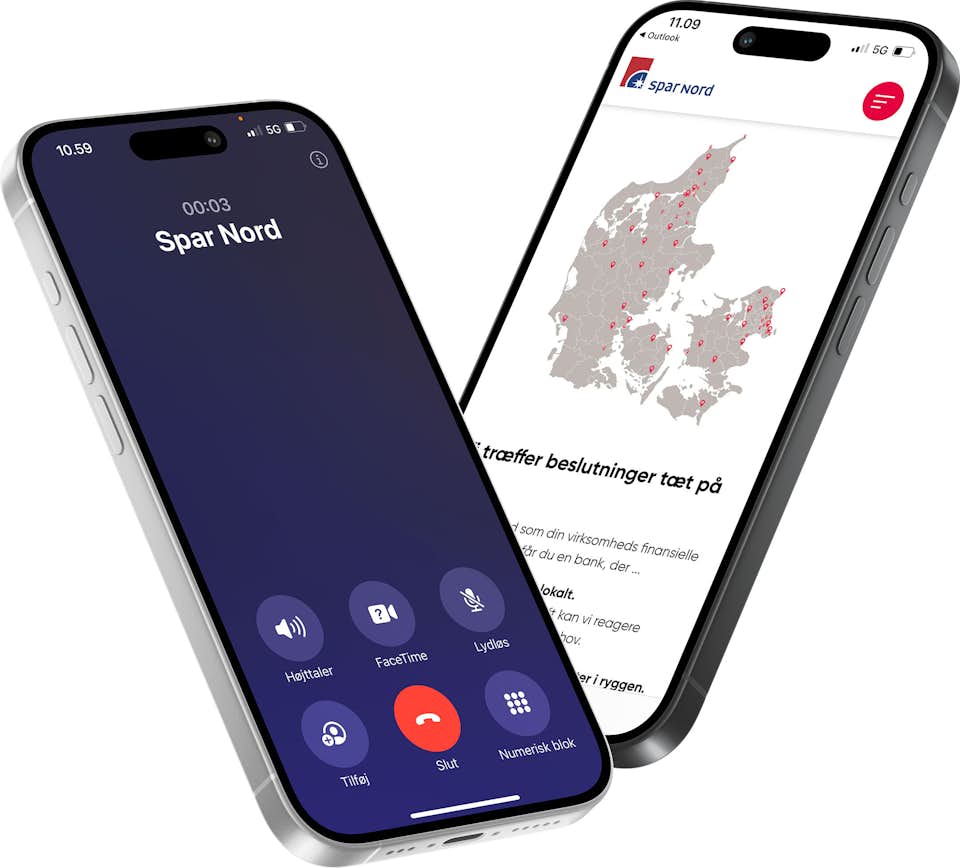 Iphone Mockup Opkald Danmarkskort
