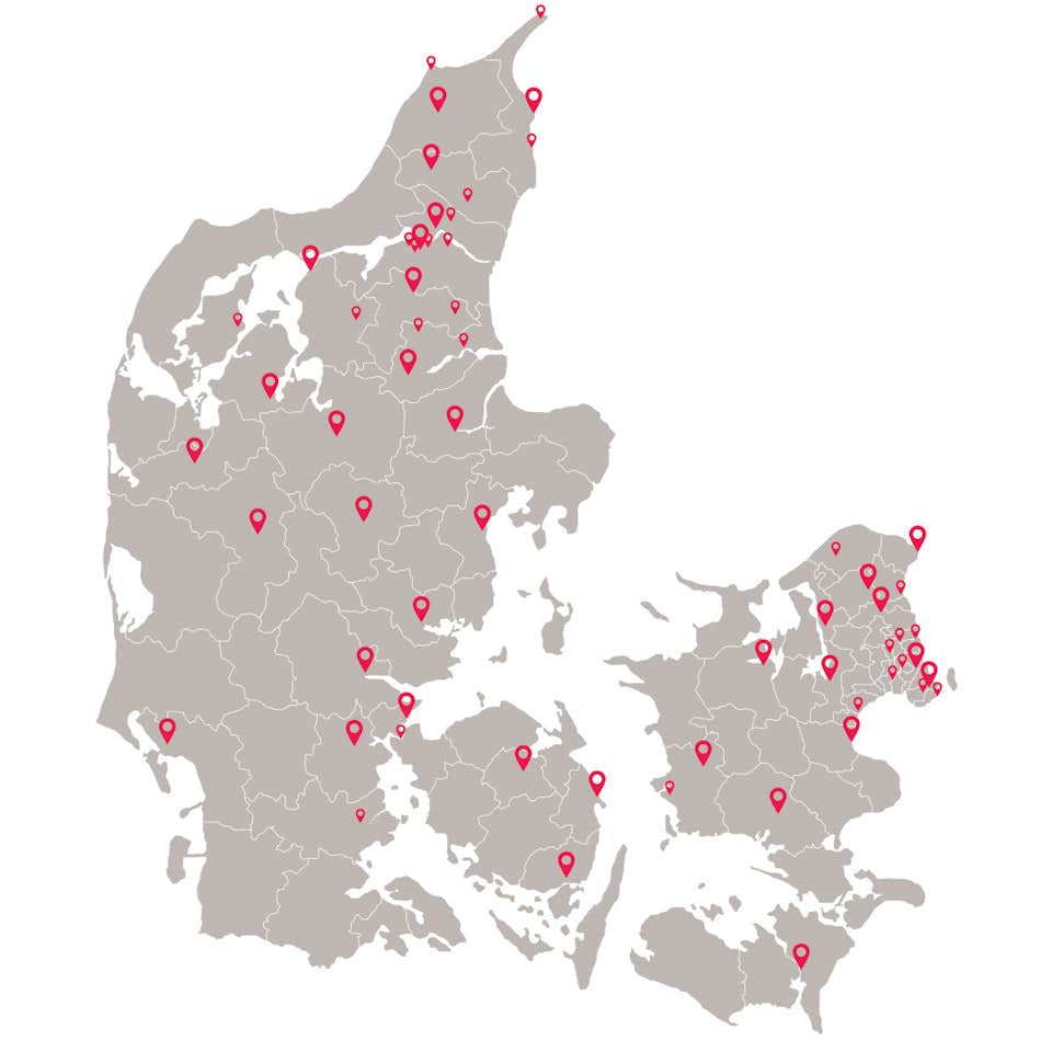 Om Spar Nord Undersider Danmarkskort